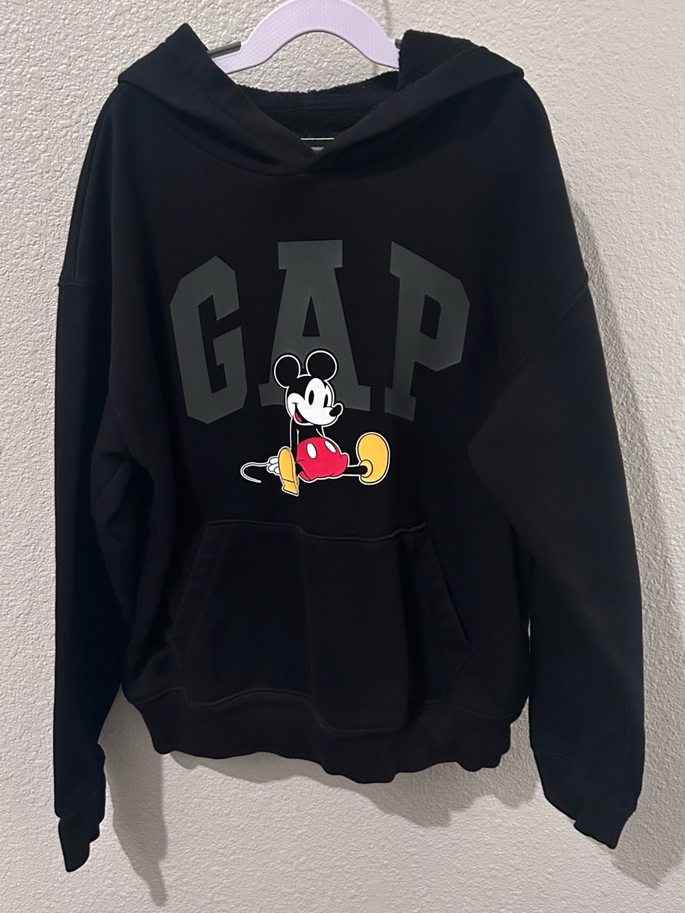 GAP x Disney Mickey Mouse Hoodie - Black (Flawed) - kids size XL (12)